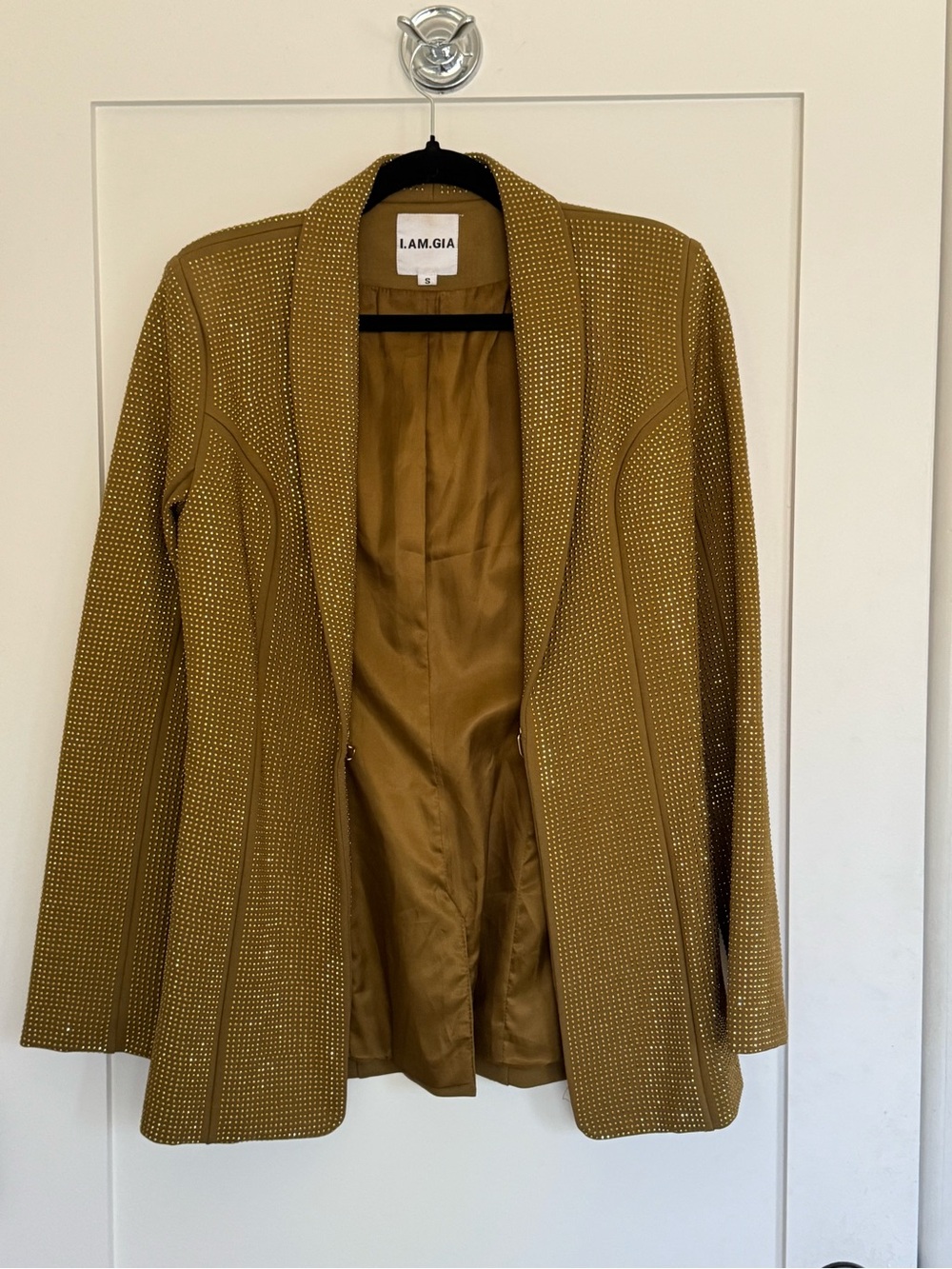 I.AM.GIA Gold Studded Blazer Jacket